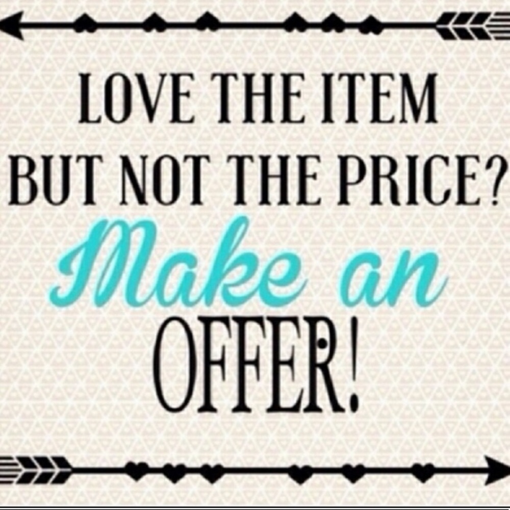MAKE ME AN OFFER 😊